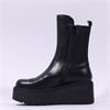 Marco Moreo Vale Platform Gusset Boot - Black Bronze Leather